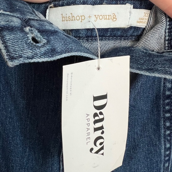 NWT Bishop+Young Denim Button Front Dress- Size XS - Picture 5 of 6